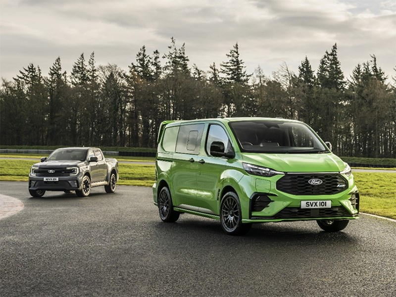 The Americans showed special versions of the Ford Transit and Ford Ranger